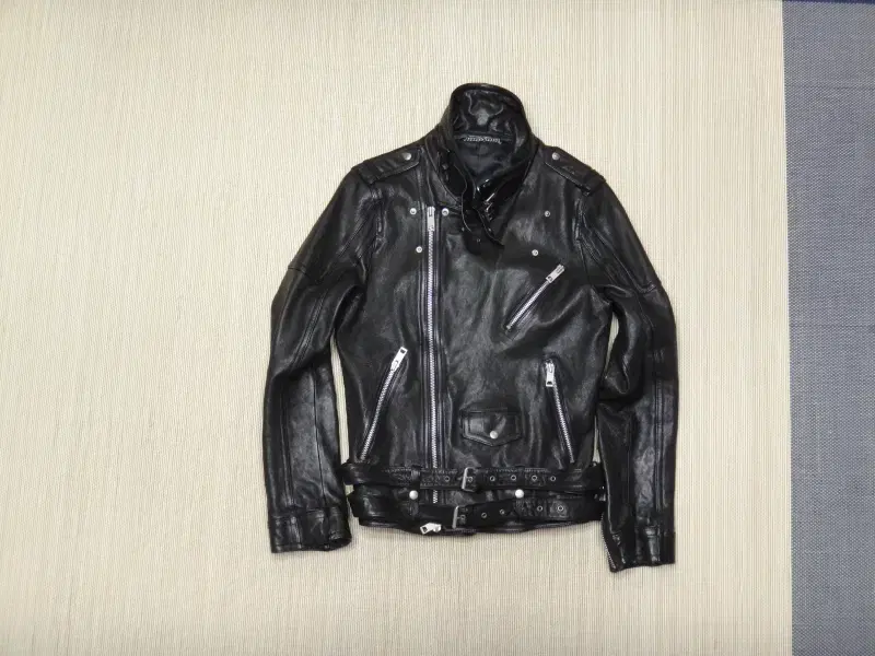 (95) 레더 leather 라이더 남성 슬림 자켓